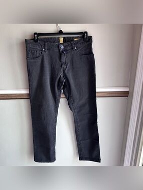 Meyer M5 Slim 5 Pocket Jean Cut Pants Gray Micro Canvas Cotton